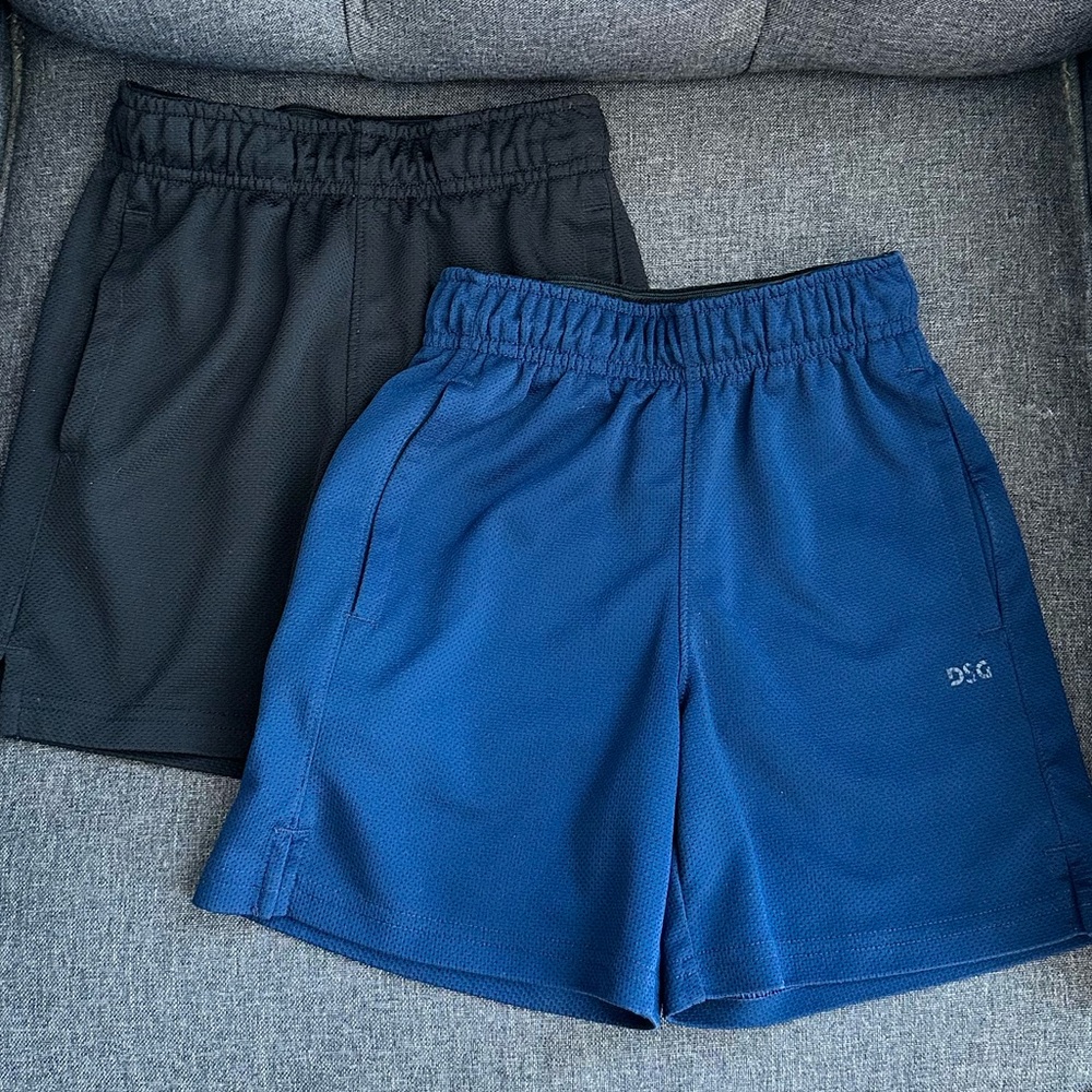 GUC DSG Boys Athletic Shorts in Black and Blue